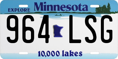 MN license plate 964LSG