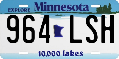MN license plate 964LSH