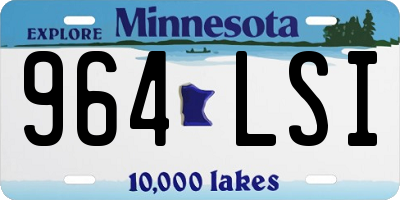 MN license plate 964LSI