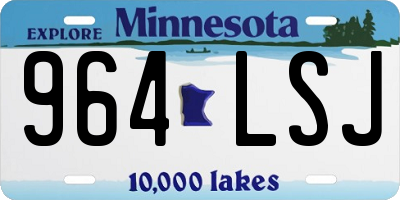 MN license plate 964LSJ