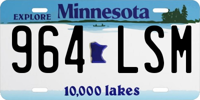 MN license plate 964LSM