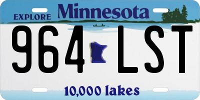 MN license plate 964LST