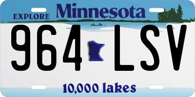 MN license plate 964LSV