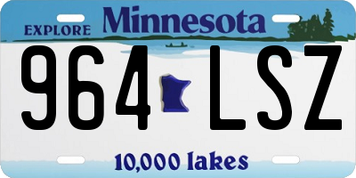 MN license plate 964LSZ