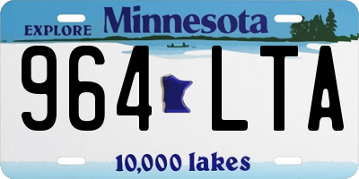 MN license plate 964LTA