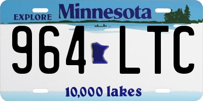 MN license plate 964LTC