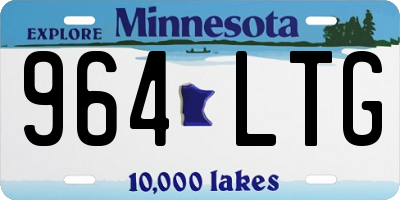 MN license plate 964LTG