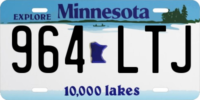 MN license plate 964LTJ