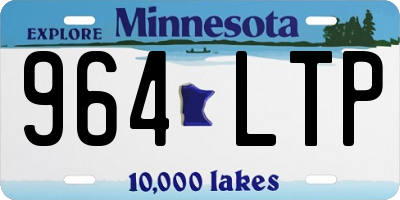 MN license plate 964LTP