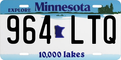 MN license plate 964LTQ