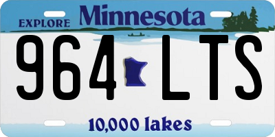 MN license plate 964LTS