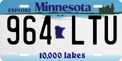MN license plate 964LTU