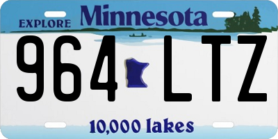 MN license plate 964LTZ