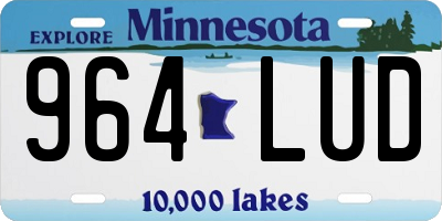 MN license plate 964LUD