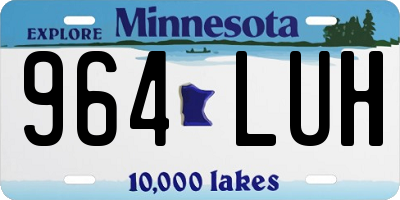 MN license plate 964LUH