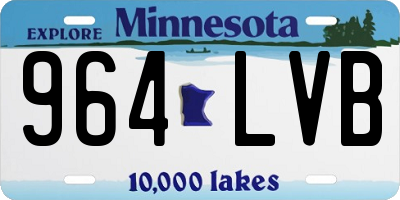 MN license plate 964LVB