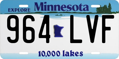 MN license plate 964LVF