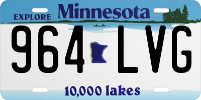 MN license plate 964LVG