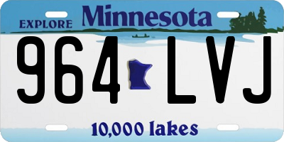 MN license plate 964LVJ