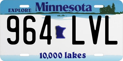 MN license plate 964LVL