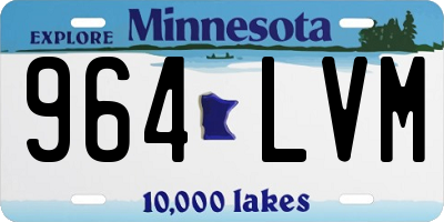 MN license plate 964LVM
