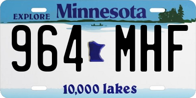 MN license plate 964MHF