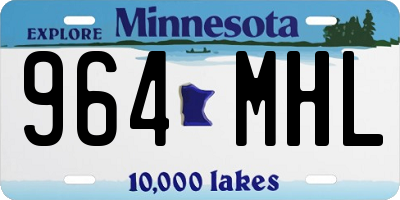 MN license plate 964MHL