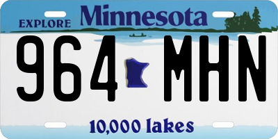 MN license plate 964MHN