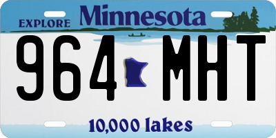 MN license plate 964MHT