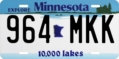 MN license plate 964MKK