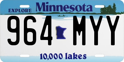 MN license plate 964MYY