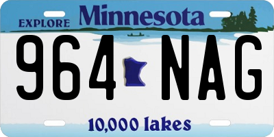 MN license plate 964NAG