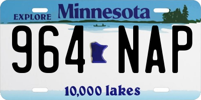 MN license plate 964NAP