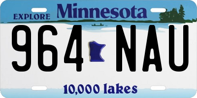 MN license plate 964NAU