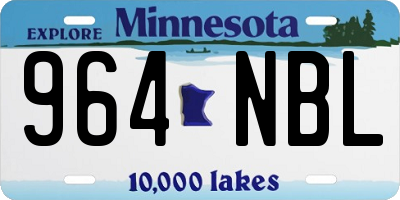 MN license plate 964NBL