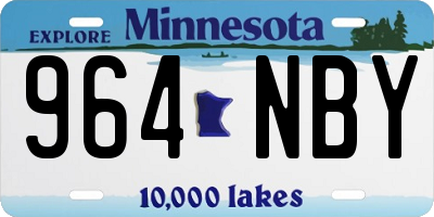 MN license plate 964NBY