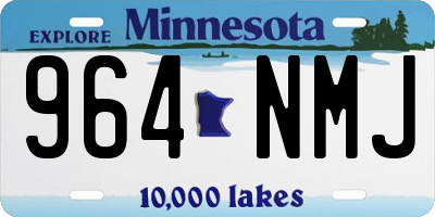 MN license plate 964NMJ