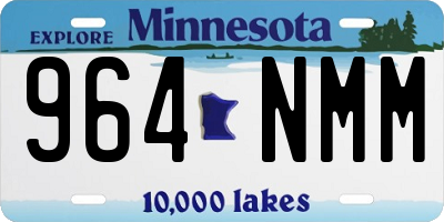 MN license plate 964NMM