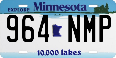 MN license plate 964NMP