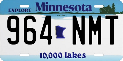 MN license plate 964NMT