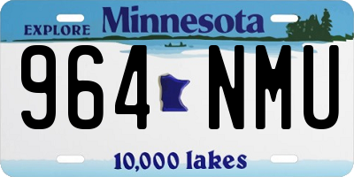 MN license plate 964NMU