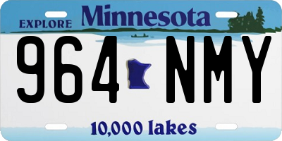 MN license plate 964NMY