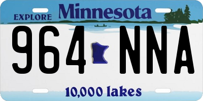 MN license plate 964NNA