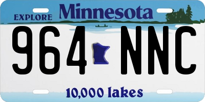 MN license plate 964NNC