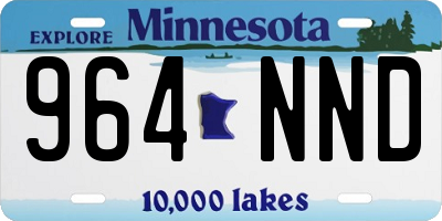 MN license plate 964NND
