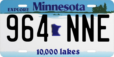 MN license plate 964NNE