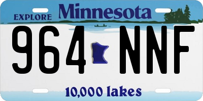 MN license plate 964NNF