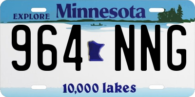 MN license plate 964NNG