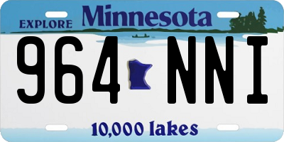 MN license plate 964NNI