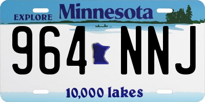 MN license plate 964NNJ